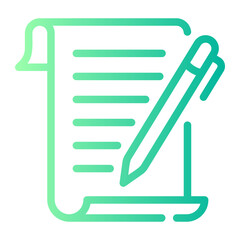 letter Line Gradient Icon
