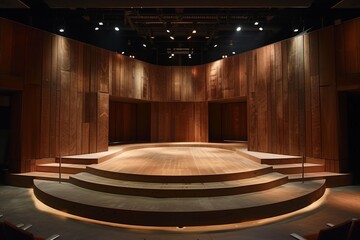 A stage set for Shakespearean play with postmodern influences - obrazy, fototapety, plakaty