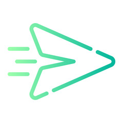 Obraz premium send Line Gradient Icon