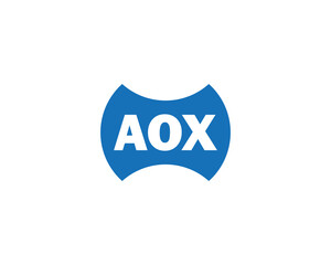 AOX logo design vector template