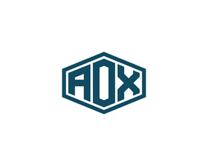 Fototapeta premium AOX logo design vector template