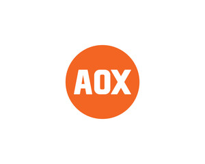 AOX logo design vector template