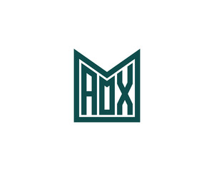 Fototapeta premium AOX logo design vector template