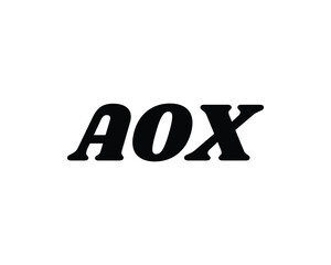 AOX logo design vector template
