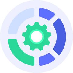 data management modern icon illustration