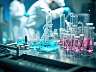 scientists using sample tubes in a laboratory stock photo of a laboratory