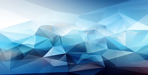 Abstract blue triangle background. Created with Ai