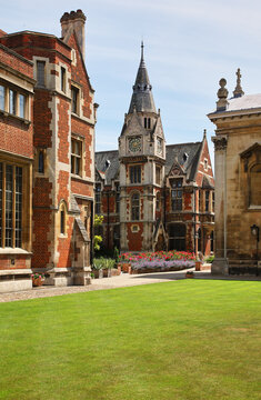 The old Pembroke college library. Cambridge university. United Kingdom