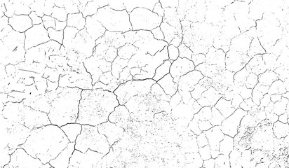 texture of old wall, a black and white vintage of cracked concrete scribble effect, old wall background crack vector, grunge texture, Fractured texture ground - obrazy, fototapety, plakaty