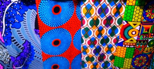 Colorful textile design background 