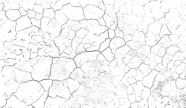 texture of old wall, a black and white vintage of cracked concrete scribble effect, old wall background crack vector, grunge texture, Fractured texture ground