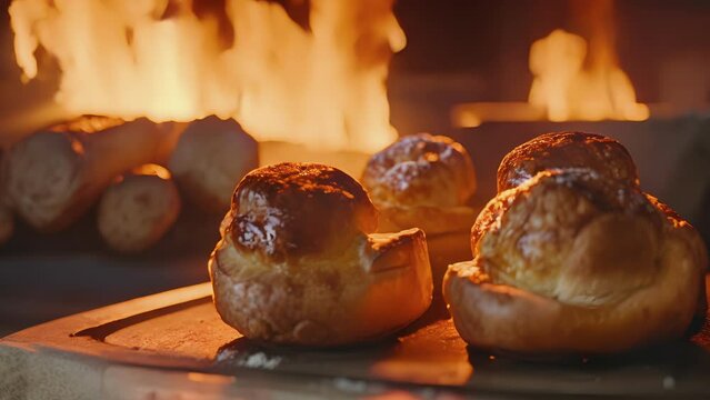 A classic British treat these homemade Yorkshire puddings are b with fluffy goodness and infused with the rustic aroma of woodburning fire.