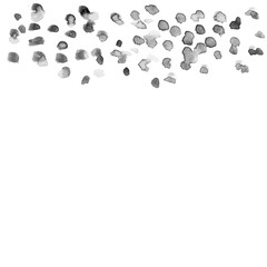 モノクロの水彩のドットがランダムに散りばめられた背景イラスト