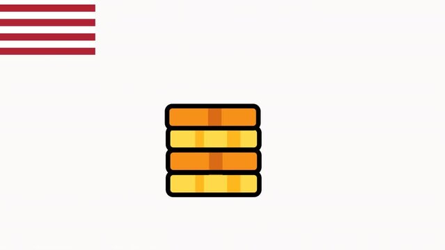 Animated icon Read Across America day