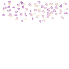 紫色の水彩のドットがランダムに散りばめられた背景イラスト