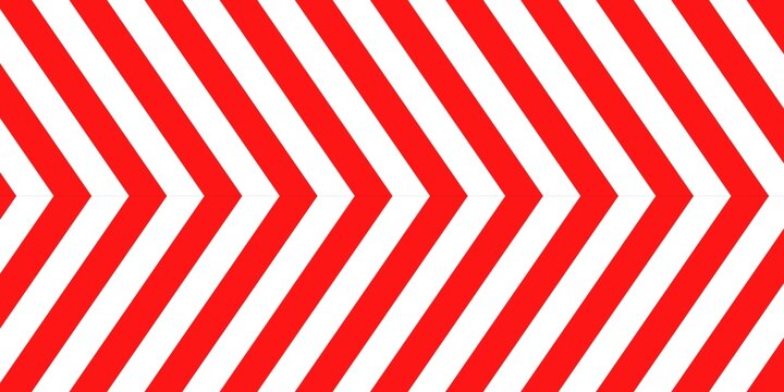 arrow traffic red and white stripes for attention line background element