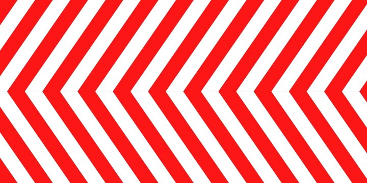 arrow red and white stripes for attention line background element traffic line