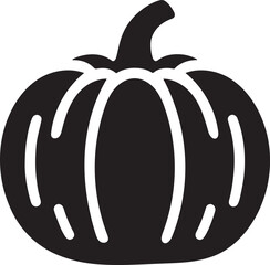 Classic Pumpkin Silhouette vector