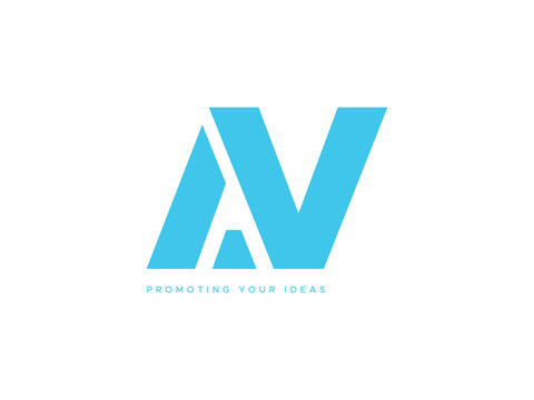 Letter ANV Logo Vector. 