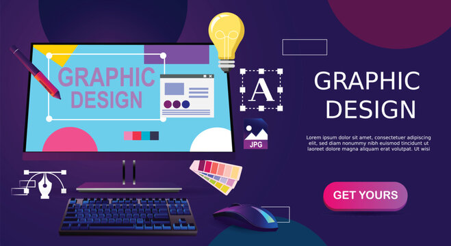 Graphic design banner  vector illustration