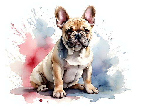 "Whimsical Watercolor: French Bulldog on White Background"
"Artistic Flair: Hand-painted French Bulldog in Watercolor"
"Splash of Charm: French Bulldog Portrait in Vibrant Watercolor"
"Elegant Canine 