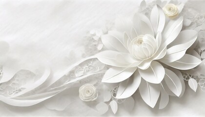White flowers background - 738497919