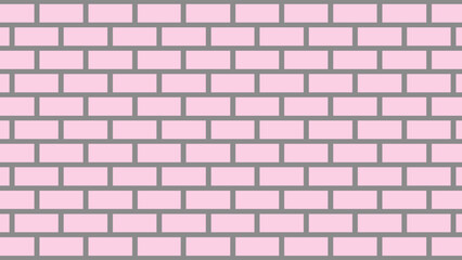 Pink brick wall as background