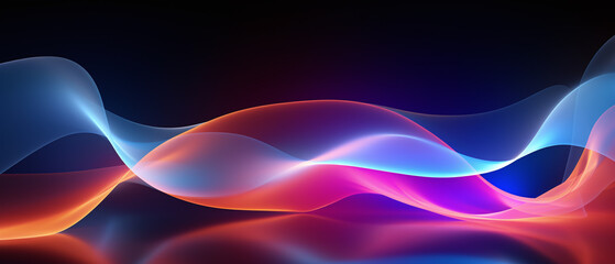 Abstract background with glowing energy lines.