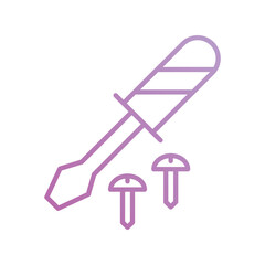 screwdriver icon with white background vector stock illustration