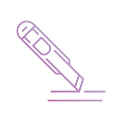 cutter icon with white background vector stock illustration