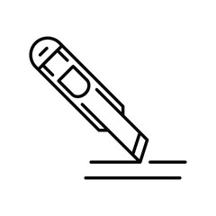 Fototapeta premium cutter icon with white background vector stock illustration