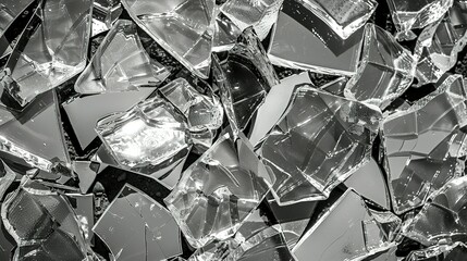 background of broken glass