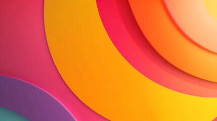 simple Colorful Background With A Curved Shape