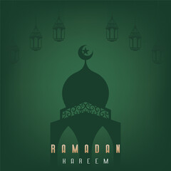 aesthetic minimalist social media feed design for Ramadan celebrations for Muslims