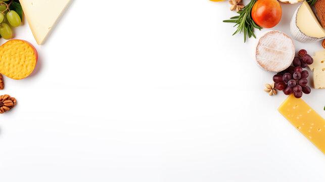 hors d'oeuvre with cheese border