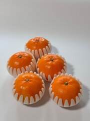Hallabong tangerines wrapped for a gift