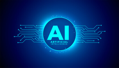 artificial intelligence big data concept wallpaper with circuit lines