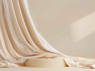 White Table With Vase of Flowers