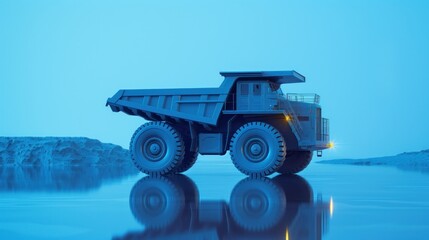 Abstract 3D large truck