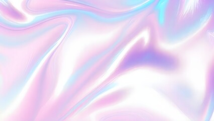 Obraz premium Holographic background seamless trendy iridescent light foil texture. Soft holographic pastel unicorn marble background pattern. Modern pearlescent blurry abstract swirl illustration.
