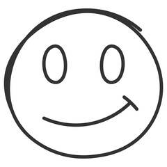 Obraz premium Smile Line Doodle