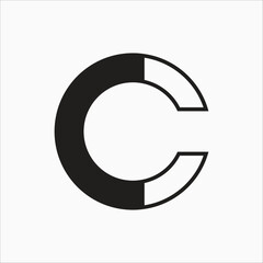 Creative C letter modern brand unique logo design