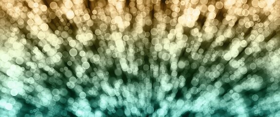 abstract green and yellow bokeh with motion blur and halftone pattern