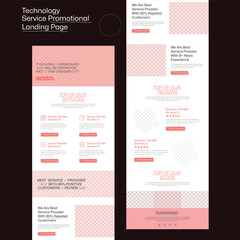 Technology Service Promotional email marketing newsletter design