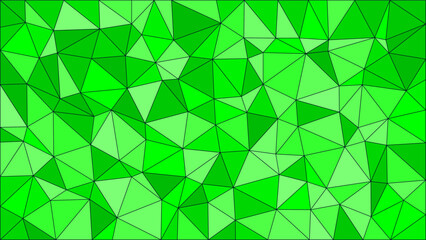 Shades of Green Lime Color Asymmetrical Geometry With Dark Lines Wallpaper Background