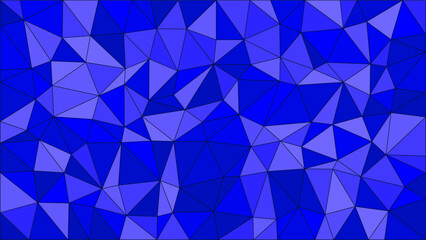 Fototapeta premium Shades of Blue Color Asymmetrical Geometry With Dark Lines Wallpaper Background