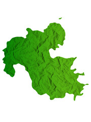 大分　地図　緑　日本　アイコン