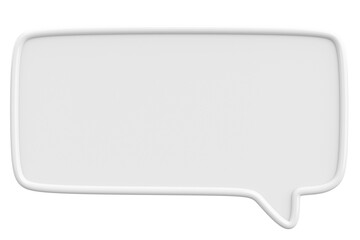 Naklejka premium Speech Bubble. Text Box. 3D Illustration.