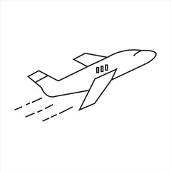 Continuous line drawing of aircraft flight routes and airport destinations.