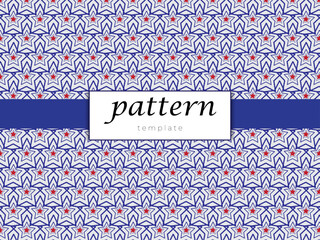 Vector seamless pattern  background template design